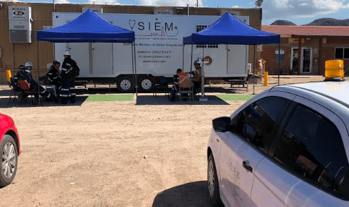 Unidad Movil en mina Unidad de salud ocupacional para mina